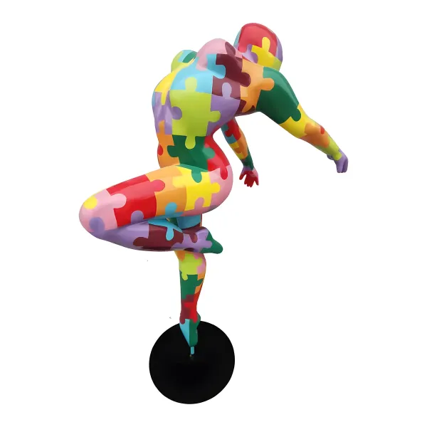 Figura dekoracyjna Figura tancerki wym. 165×120×60cm z żywicy