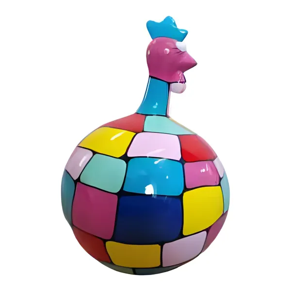 Figura dekoracyjna Kogut H: 80cm z żywicy