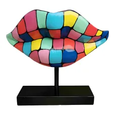 Figura dekoracyjna Usta dekoracyjne wym. 45×47cm z żywicy