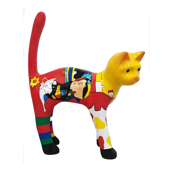 Figura dekoracyjna Kot H: 110cm z żywicy