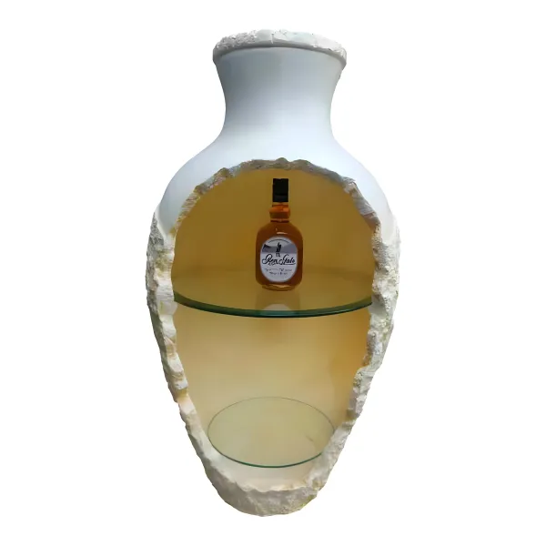 Figura dekoracyjna Wazon z półką H: 93cm z żywicy
