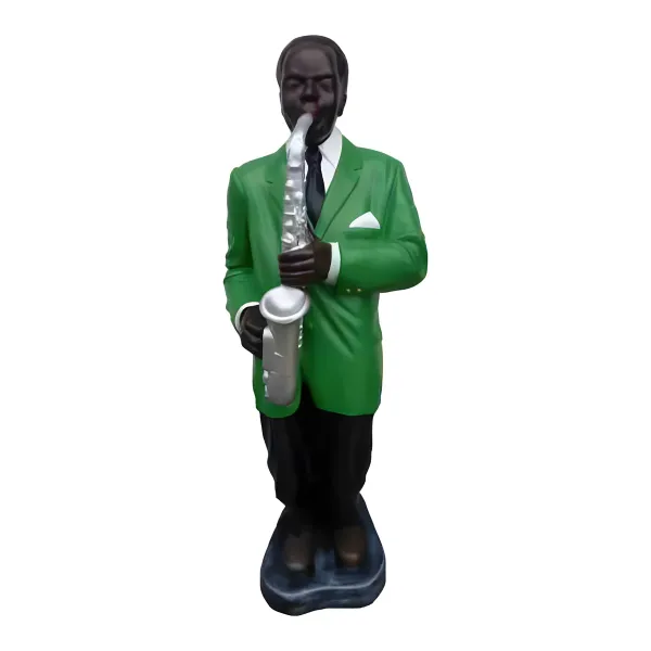 Figura dekoracyjna Saksofonista H: 110cm z żywicy
