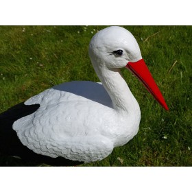 Figura ozdobna ogrodowa BOCIAN DUŻY H: 88cm do ogrodu - zdjęcie 7