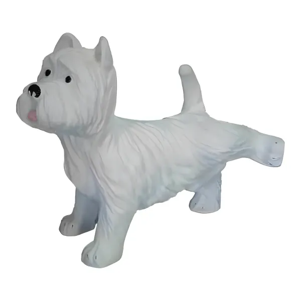 Figura dekoracyjna Pies west highland terrier stojący H: 35cm z żywicy
