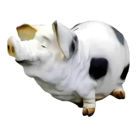 Figura dekoracyjna Świnia H: 40cm z żywicy - zdjęcie 2