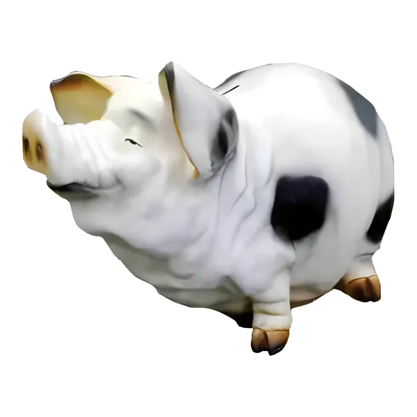 Figura dekoracyjna Świnia H: 40cm z żywicy