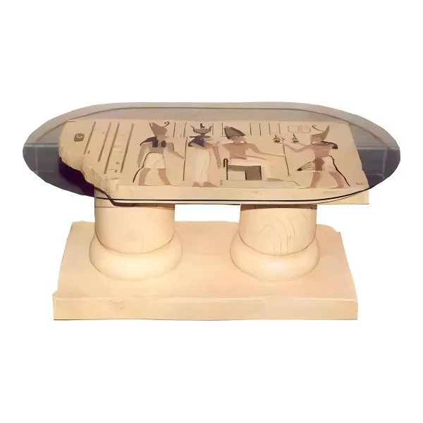 Figura dekoracyjna Stolik egipski H: 45cm z żywicy