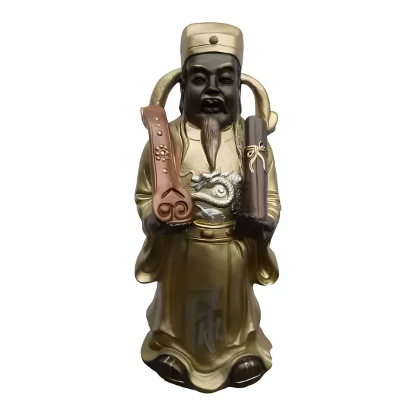 Figura dekoracyjna Chiński bóg szczęścia H: 48cm z żywicy