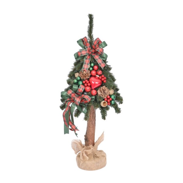 Choinka tatra dekorowana 80 cm GREEN RED