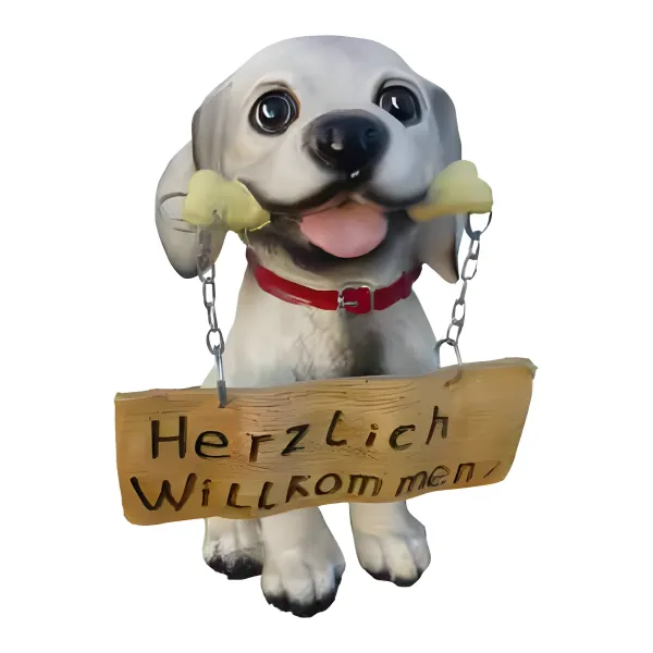Figura dekoracyjna Pies H: 30cm z żywicy