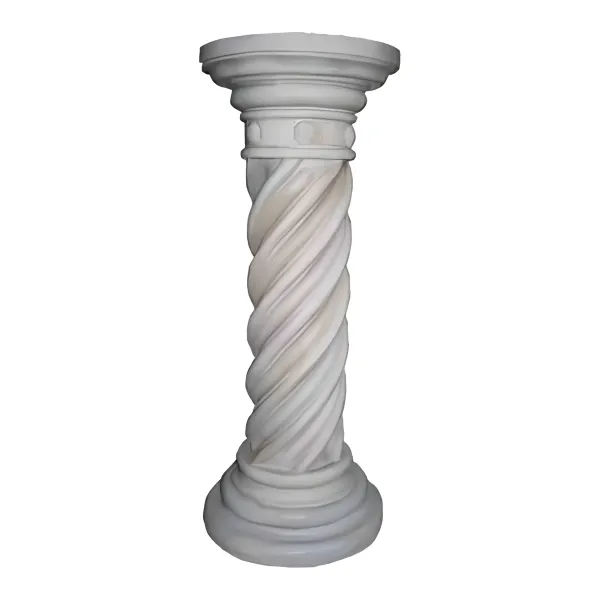 Figura dekoracyjna Kolumna skręcana H: 75cm z żywicy