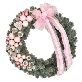 Wianek dekorowany srebrzysty 45 cm ROSI - zdjęcie 1