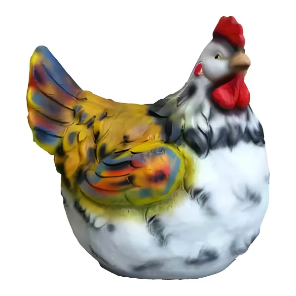 Figura dekoracyjna Kura H: 52cm z żywicy