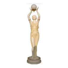 Figura dekoracyjna Kobieta klasyczna (lampa) H: 180cm z żywicy