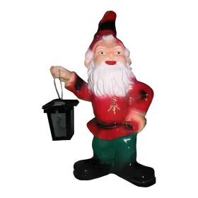 Figura dekoracyjna Krasnal z latarnią solarną H: 34cm z żywicy - zdjęcie 2