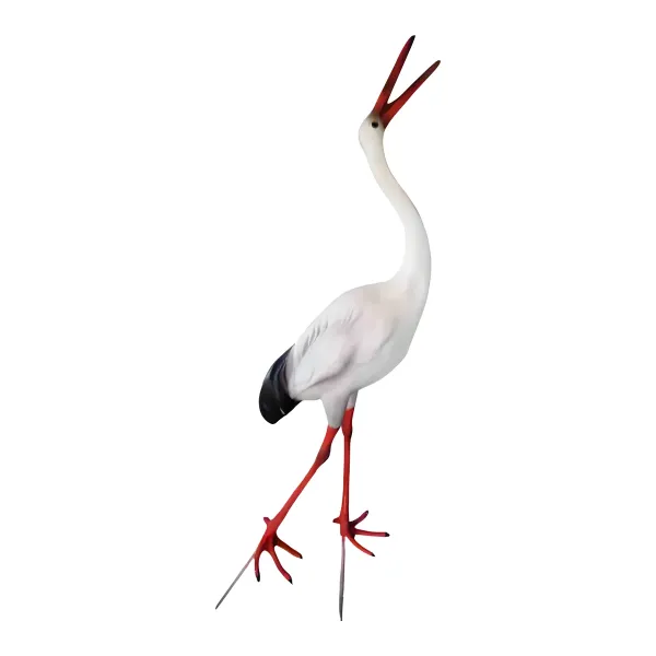 Figura dekoracyjna Bocian H: 185cm z żywicy