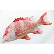 Poduszka dekoracyjna ryba Lucjan czerwony 80 cm maskotka