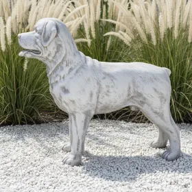 Figura ogrodowa Pies Rottweiler H: 70cm betonowa - zdjęcie 1