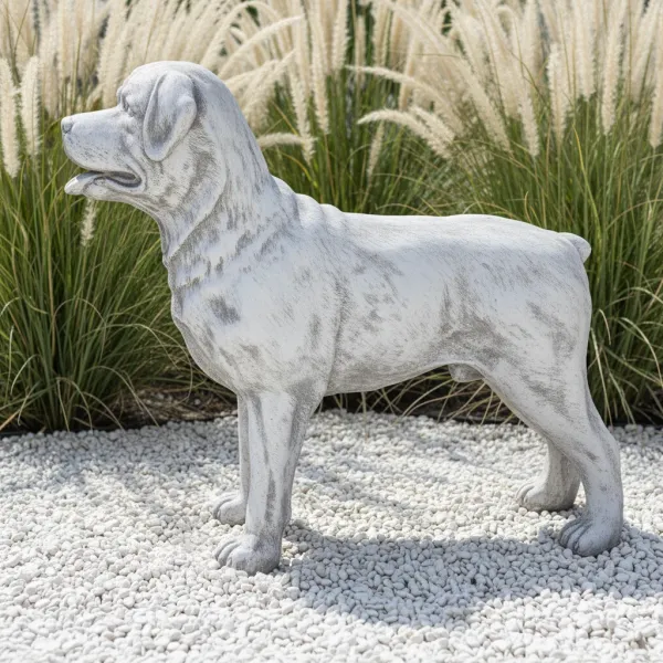 Figura ogrodowa Pies Rottweiler H: 70cm betonowa
