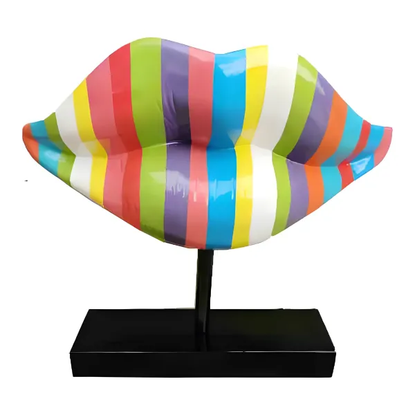 Figura dekoracyjna Usta dekoracyjne wym. 45×47cm z żywicy