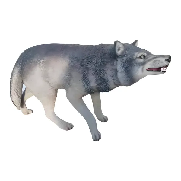 Figura dekoracyjna Wilk wym. 80×130cm z żywicy