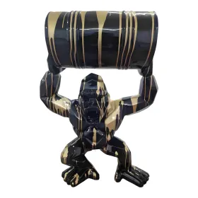Figura dekoracyjna Goryl z beczką H: 99cm z żywicy - zdjęcie 2