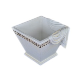 Elegancka donica w stylu greckim, klasyczna dekoracja H: 27,5 cm waza misa - zdjęcie 4