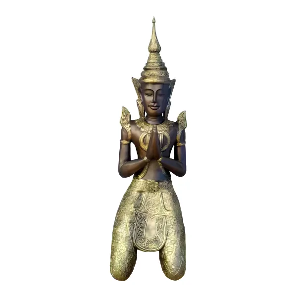 Figura dekoracyjna Tajski anioł klęczący H: 110cm z żywicy