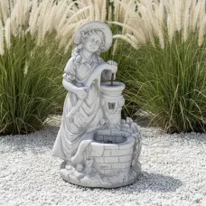 Figura ogrodowa Dziewczyna przy studni H: 84cm betonowa
