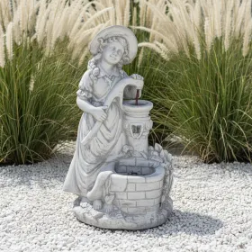Figura ogrodowa Dziewczyna przy studni H: 84cm betonowa - zdjęcie 1