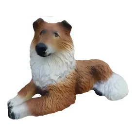 Figura dekoracyjna Pies collie leżący wym. 25×40cm z żywicy - zdjęcie 2
