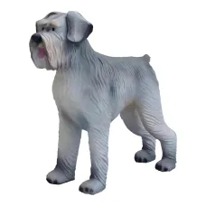 Figura dekoracyjna Pies schnauzer stojący wym. 150×140cm z żywicy