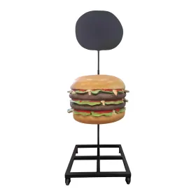 Figura dekoracyjna Hamburger z tablicą H: 185cm z żywicy - zdjęcie 2