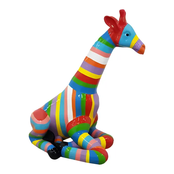 Figura dekoracyjna Żyrafa H: 80cm z żywicy