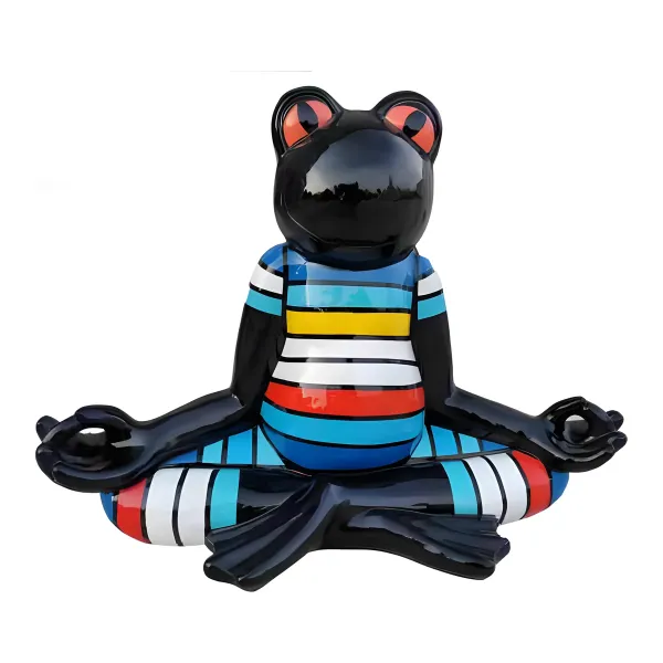 Figura dekoracyjna Żaba joga H: 55cm z żywicy