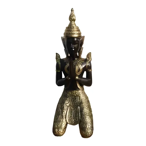 Figura dekoracyjna Tajski anioł klęczący H: 84cm z żywicy
