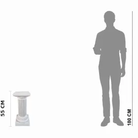 Figura ogrodowa Kolumna kwadratowa H: 55cm betonowa - zdjęcie 2