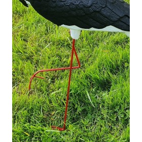 Figura ozdobna BOCIAN DUŻY H: 88cm czarny ogrodowa - zdjęcie 6