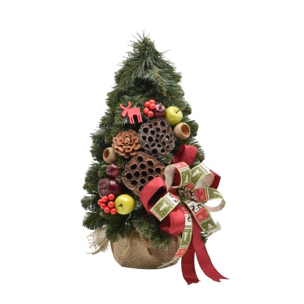 Choinka stożkowa dekorowana 40 cm KARIBU