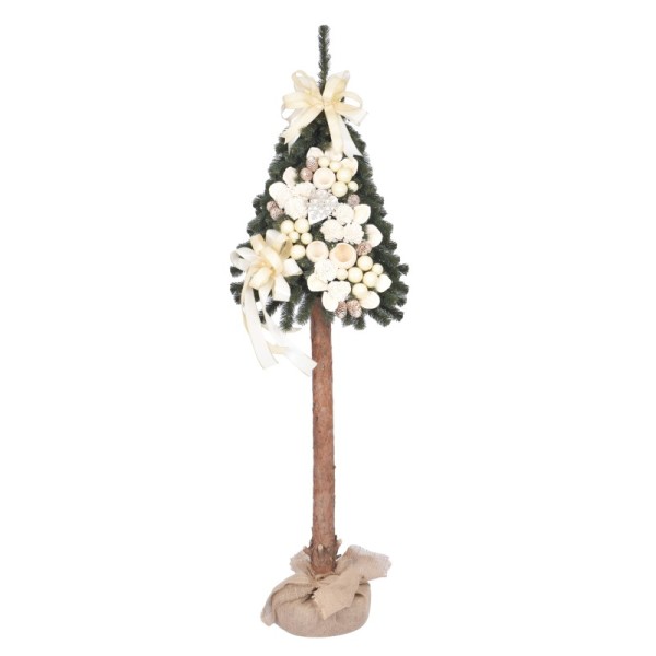 Choinka tatra dekorowana 160 cm ECRU