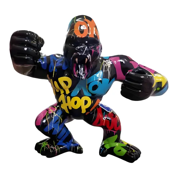 Figura dekoracyjna Goryl King Kong wym. 185×214×100cm z żywicy