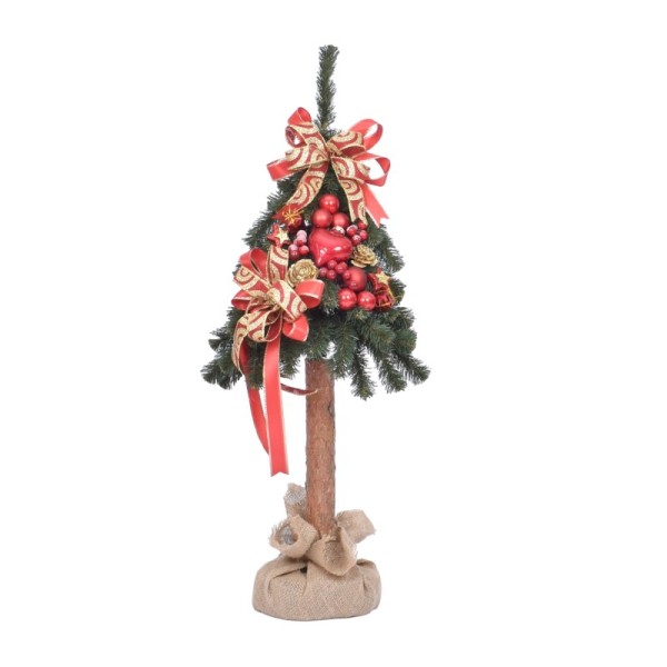 Choinka tatra dekorowana 80 cm RED