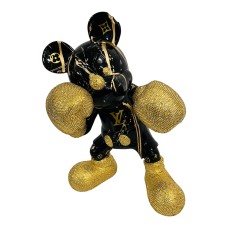 Figura dekoracyjna Myszka Miki bokser H: 55cm Pop Art Glamour 15.000 lśniących cyrkonii oklejana ok. 55h!