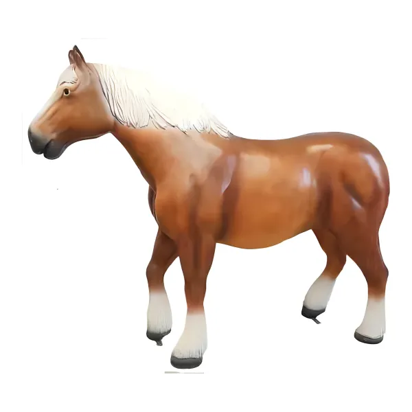 Figura dekoracyjna Koń roboczy wym. 210×300×80cm z żywicy