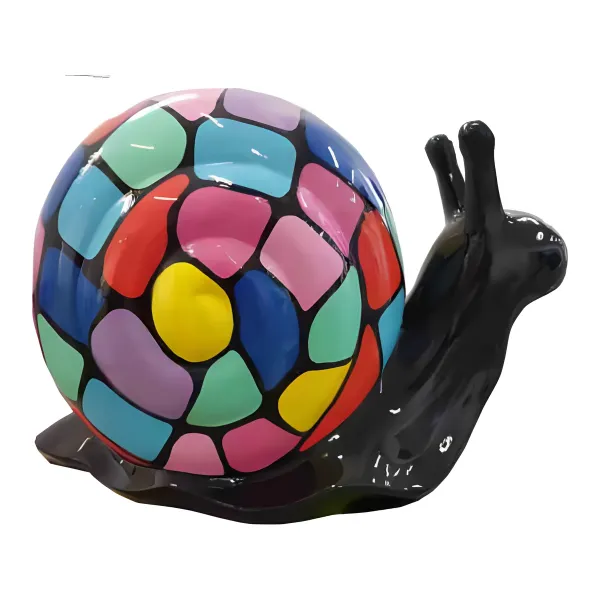 Figura dekoracyjna Ślimak wym. 34×38cm z żywicy