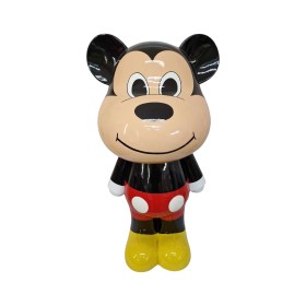 Figura Miś Pop-Art Cartoon Classic Mouse Style czarno-czerwona wysoki połysk żywica - zdjęcie 2