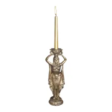 Figura dekoracyjna Świecznik egipski H: 37cm z żywicy
