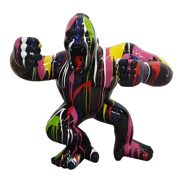 Figura dekoracyjna Goryl King Kong wym. 70×80cm z żywicy