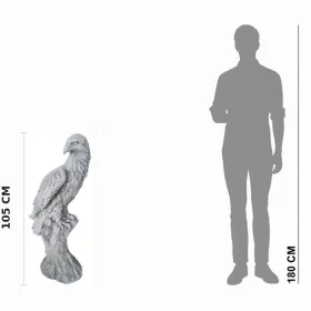 Figura ogrodowa Orzeł na pniu H: 105cm betonowa - zdjęcie 2