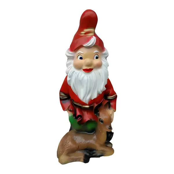 Figura dekoracyjna Krasnal z jelonkiem H: 75cm z żywicy